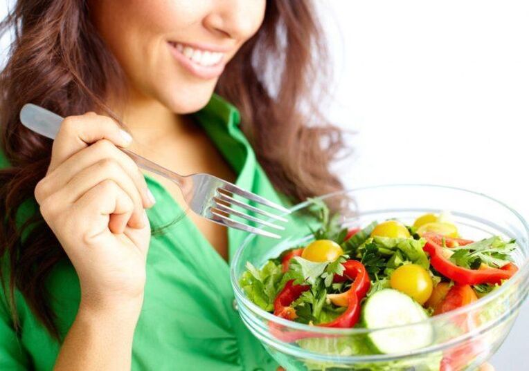 salad sa isang paboritong diyeta