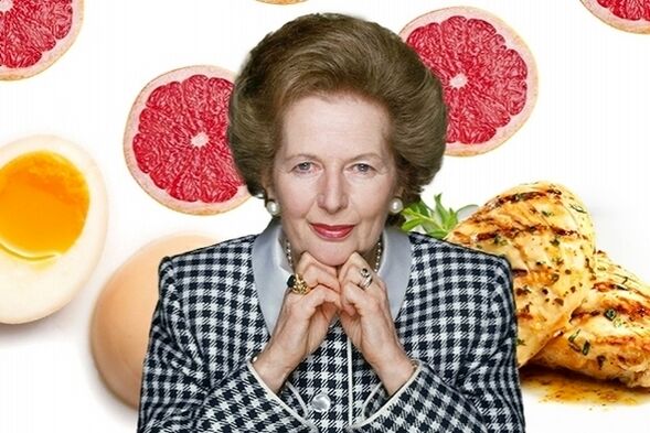 Margaret Thatcher at ang kanyang mga pagkain sa diyeta